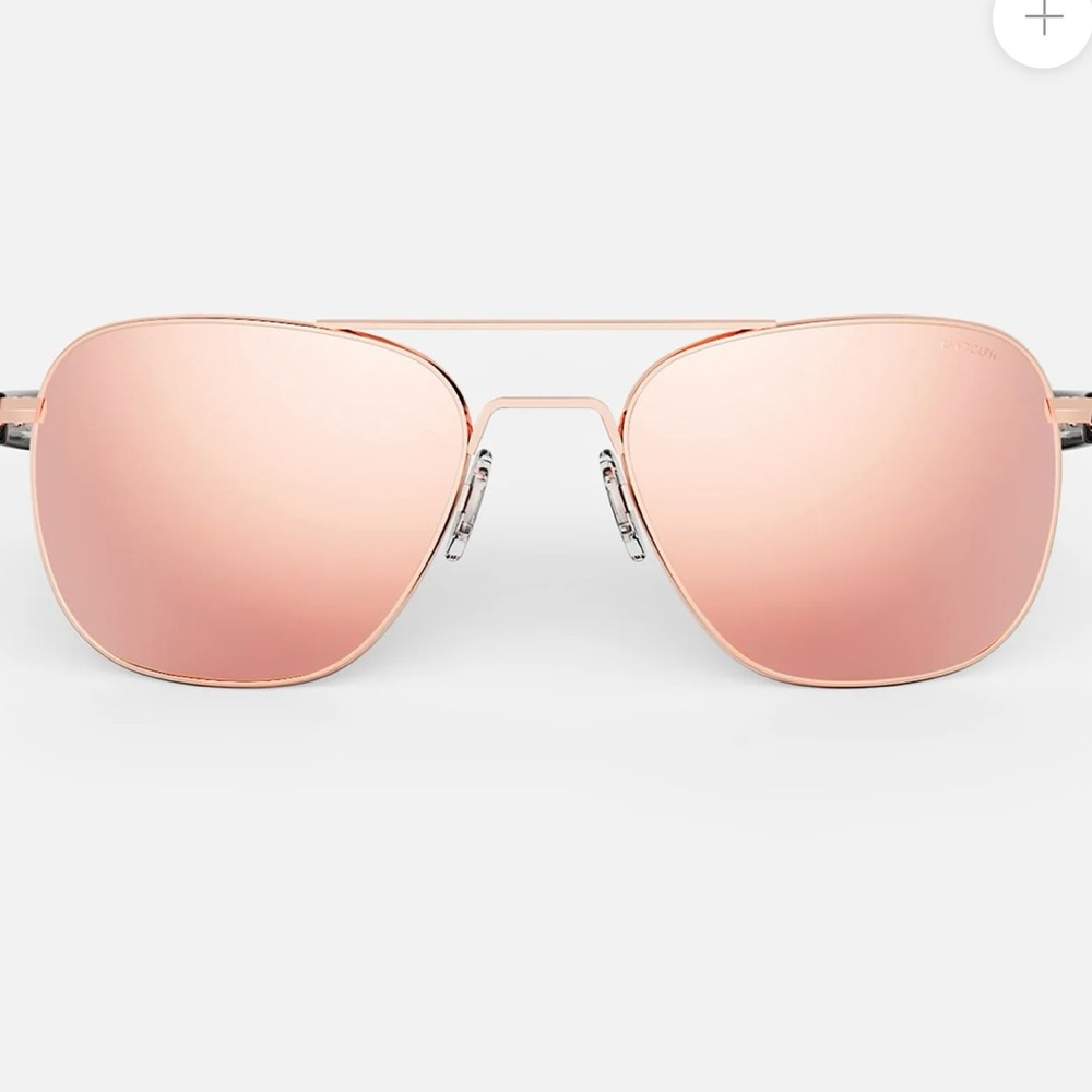 NEVER WORN Revo aviator sunglasses - rose gold